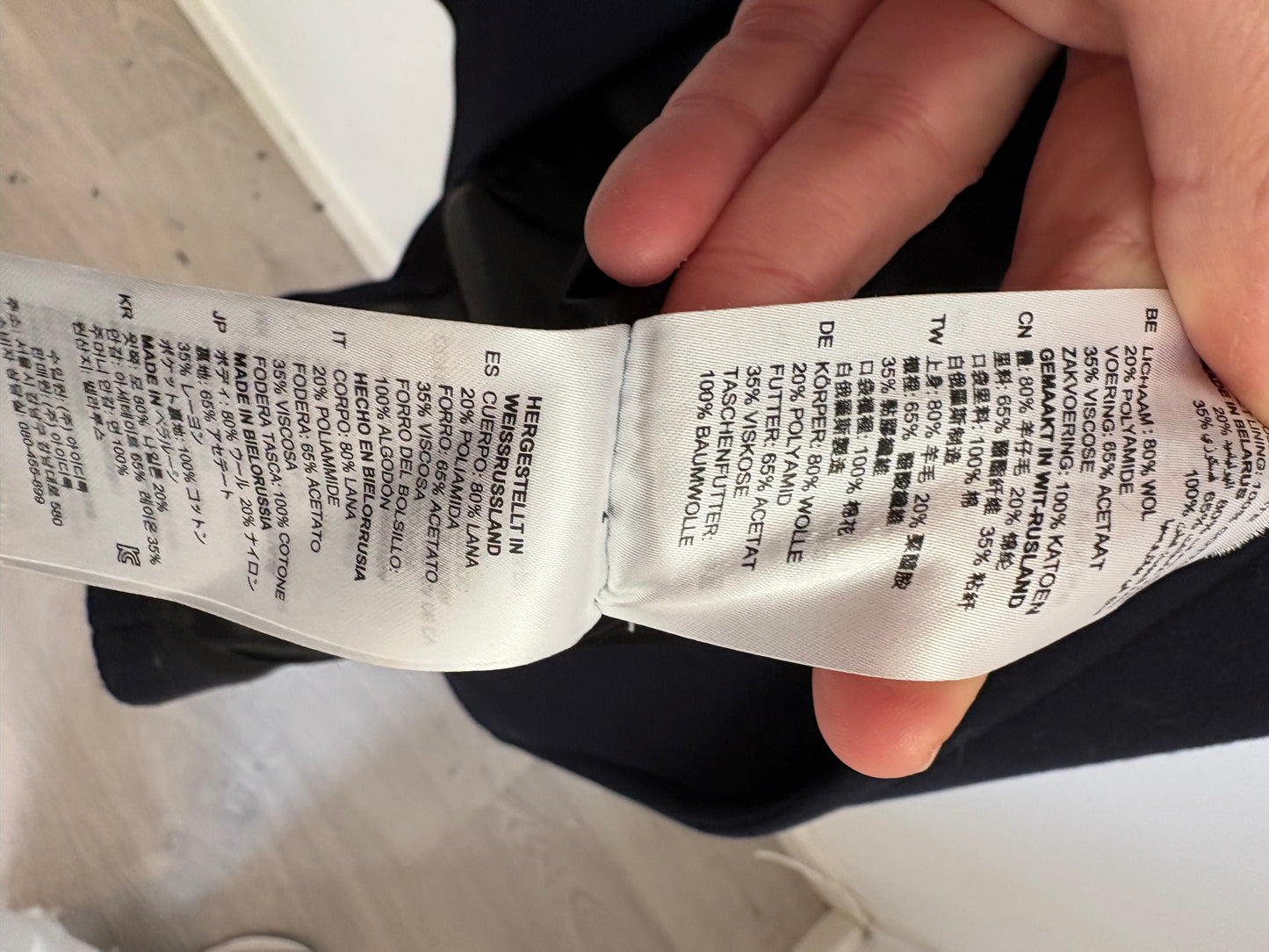 SANDRO. Chaleco largo lana azul