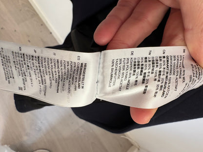 SANDRO. Chaleco largo lana azul