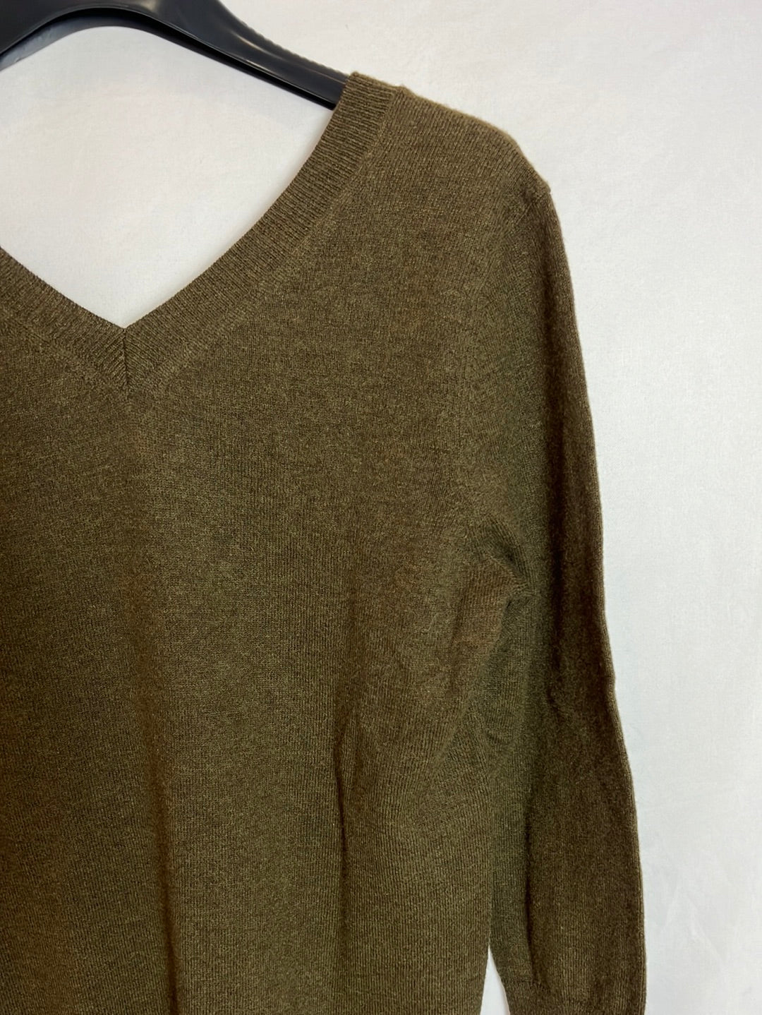 ISABEL MARANT. Jersey verde fino jaspeado. T 36