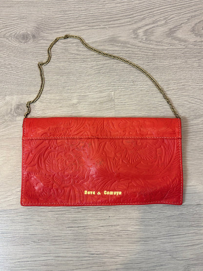 DEVA & COMEYA. Bolso /cartera de mano piel en rojo