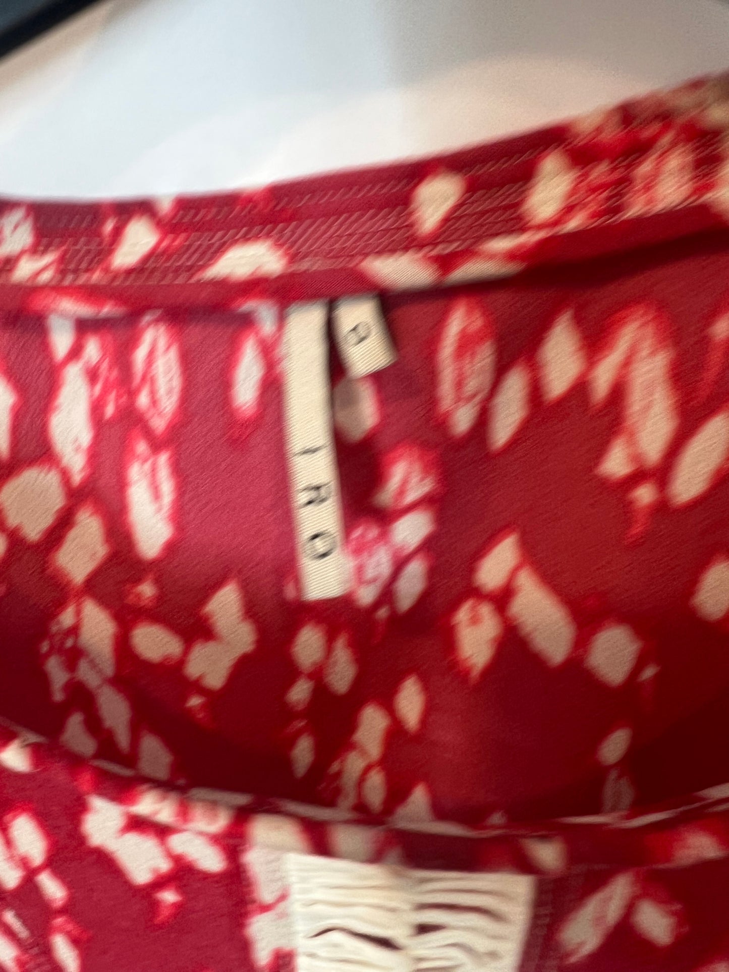 IRO. Red printed blouse T.0 (xs)