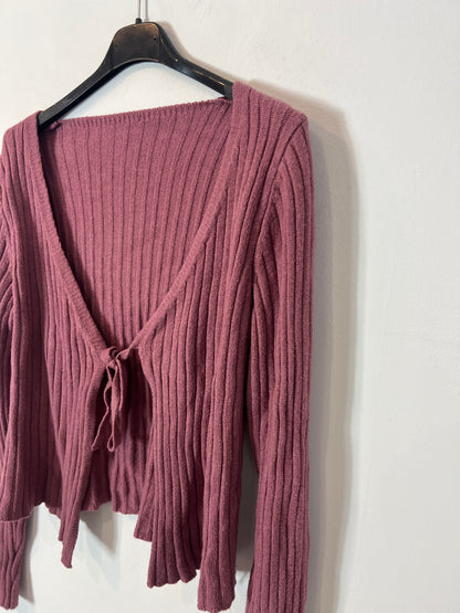 OTRAS. Chaqueta canalé malva. T S/M