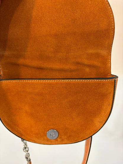 ZARA. Riñonera/ bolso piel camel