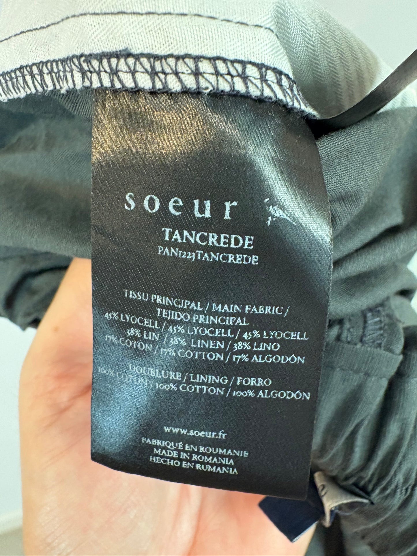 SOEUR. Pantalón pinzas mezcla