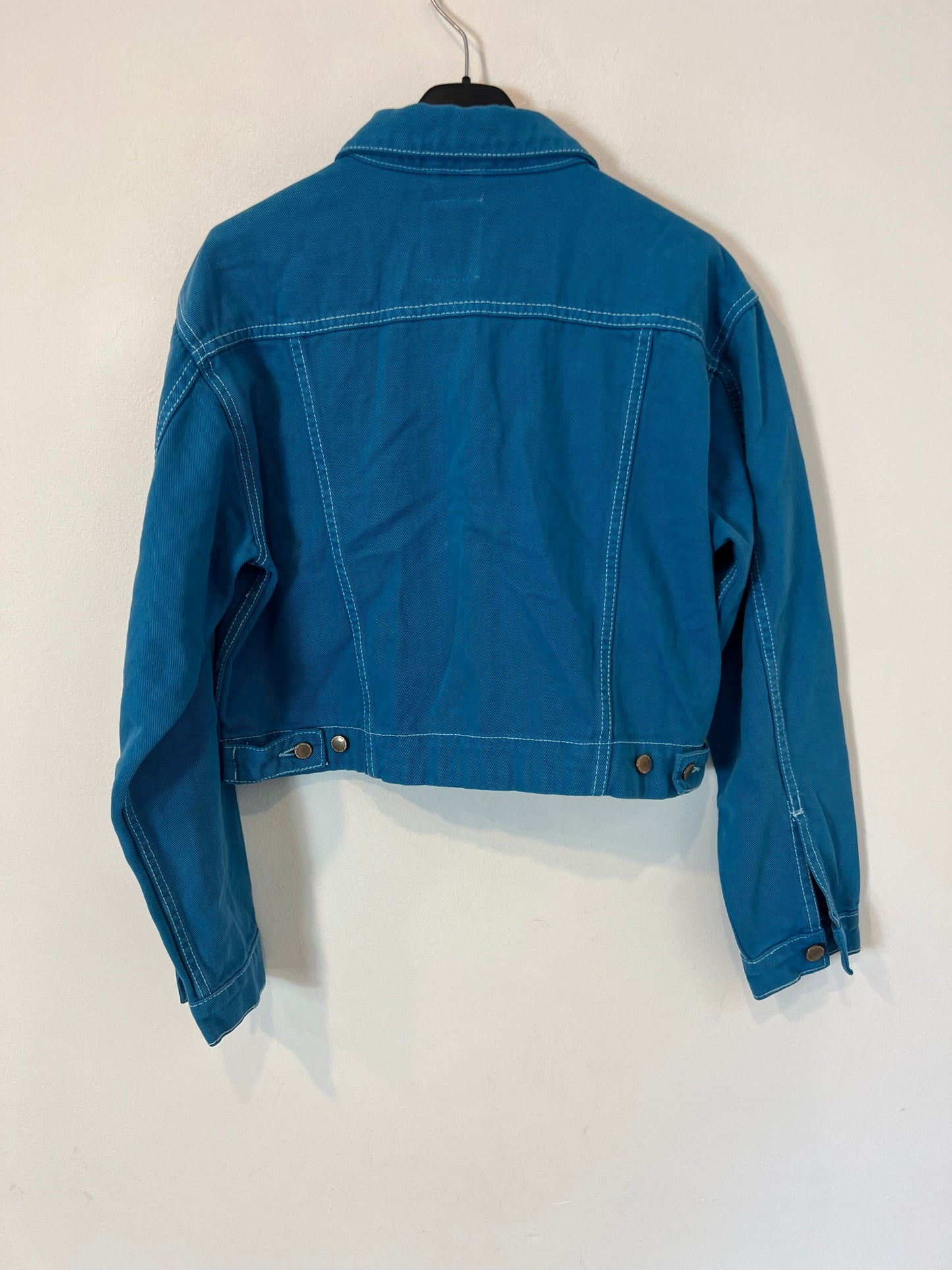 PINK WOMAN. Cazadora denim azul costuras (2 tallas disponibles)