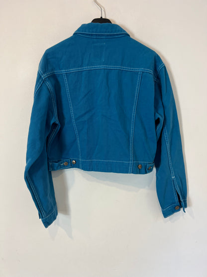 PINK WOMAN. Cazadora denim azul costuras (2 tallas disponibles)