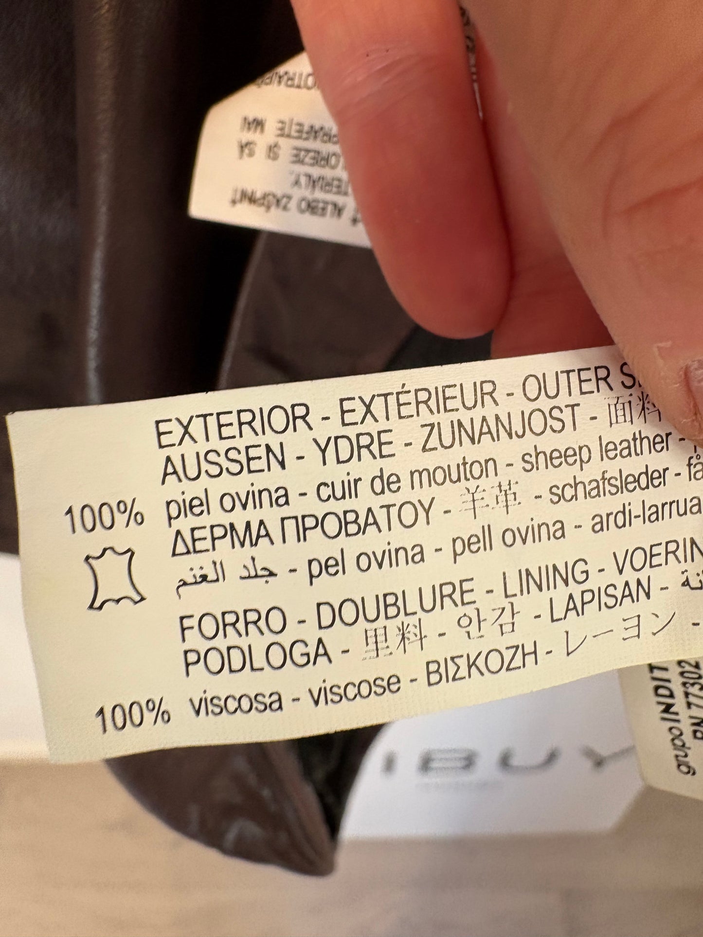 ZARA. Vestido piel marrón chocolate. T XL