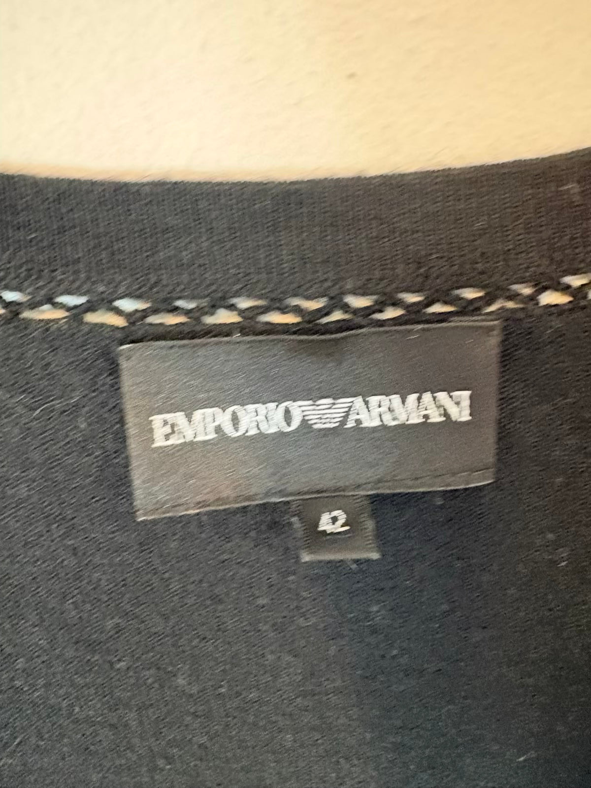 EMPORIO ARAMNI. Cárdigan negro lana fluido