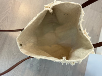 OTRAS. Bolso tela beige