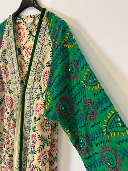 OTRAS. Kimono multicolor bordado TU(s/m)