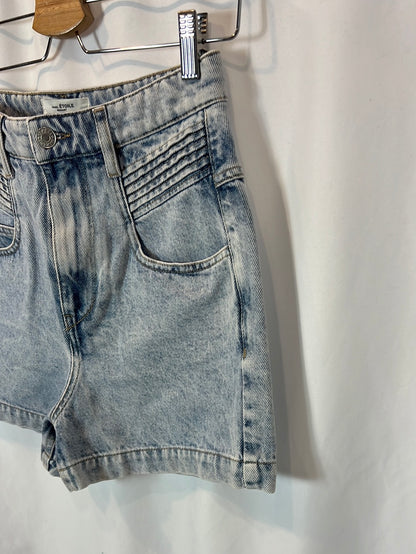ISABEL MARANT. Worn effect denim shorts T.36