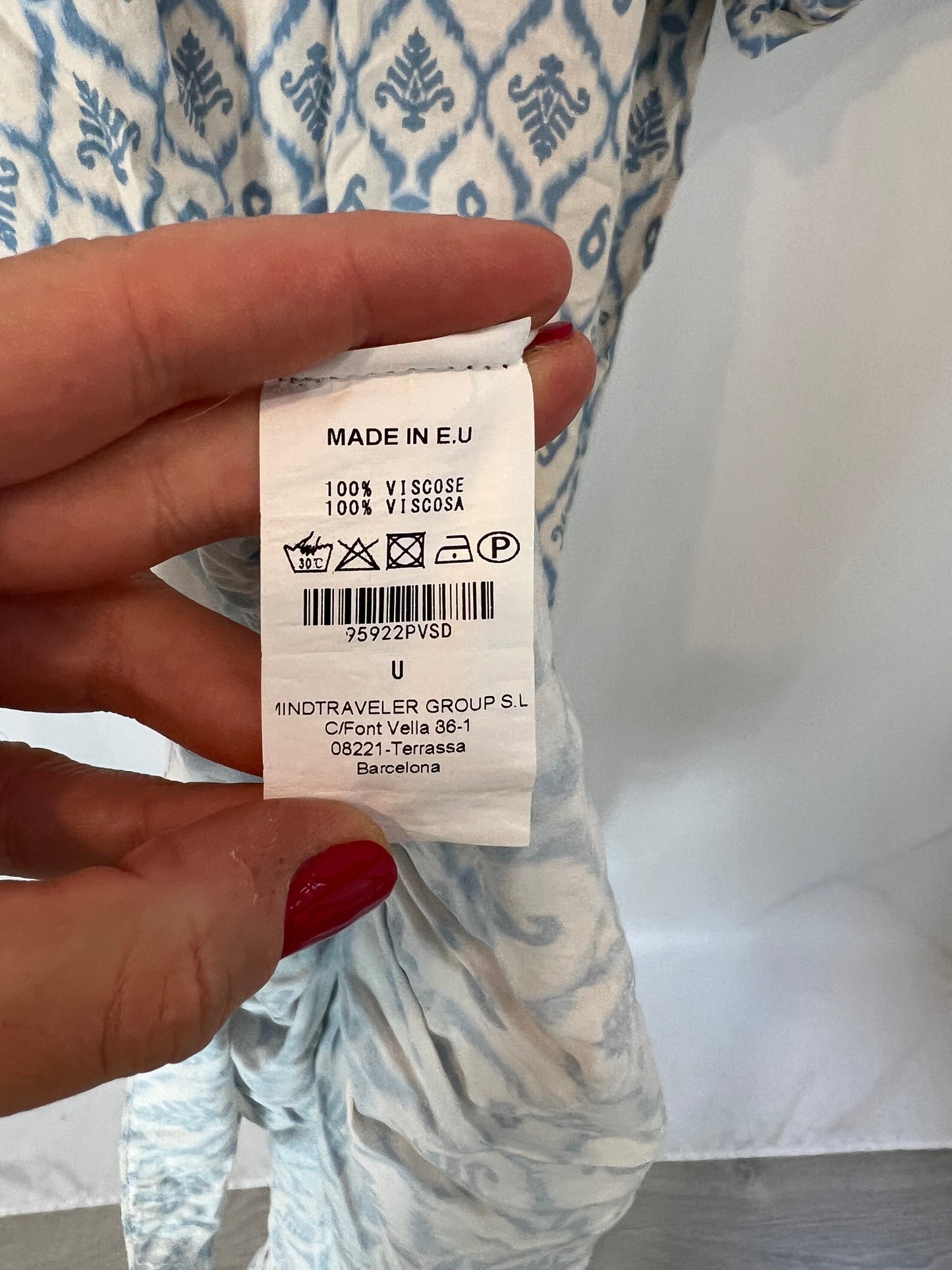 MINDTRAVELER. Blue print midi dress. YOU (M)