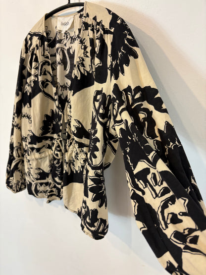 BA&SH. Blusa estampada lazadas