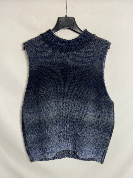 PINPON  LILI. Chaleco punto gris TU(m)