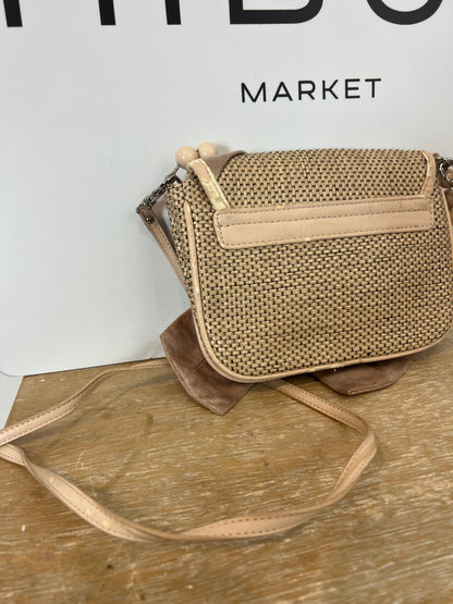 RIVER ISLAND. Beige double-handle bow bag