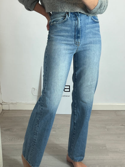 MOTHER. Wide leg worn effect denim T.25(36)