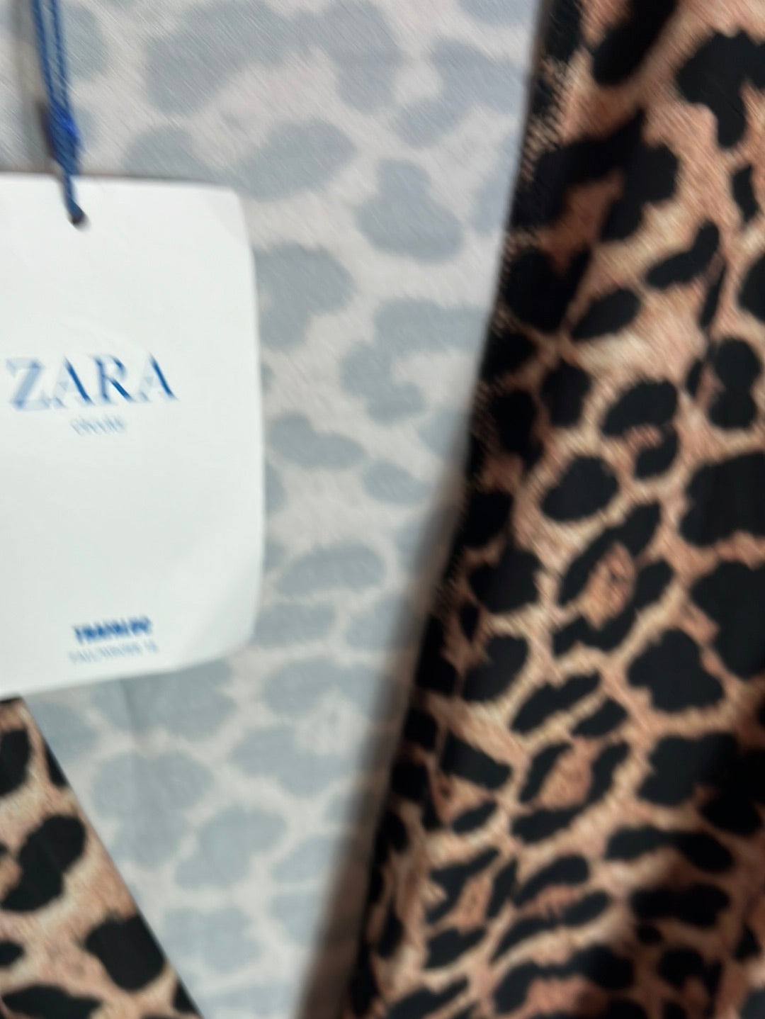 ZARA. Boby elástico animal print T.l