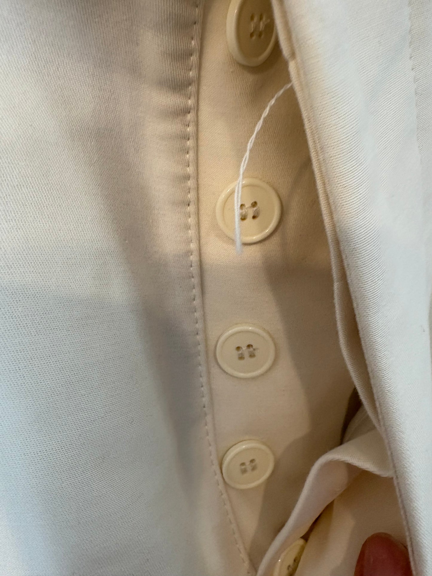 ZARA. Pantalón beige costura. T XS