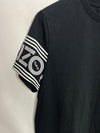 KENZO. Camiseta negra logo mangas. T XS