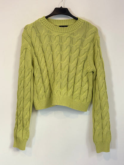 ZARA. Mustard textured back top. TS