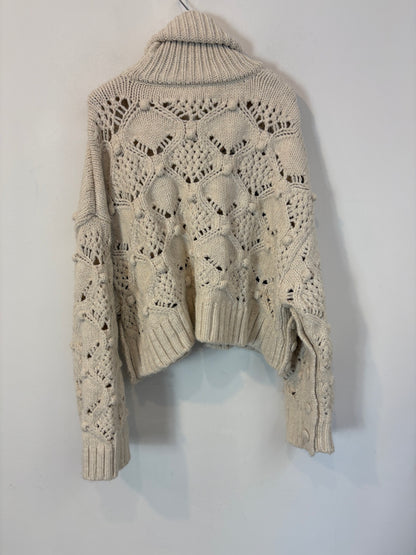 ZARA. Jersey crudo borlas