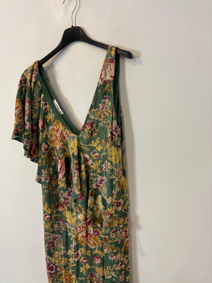 MANGO. Vestido largo estampado