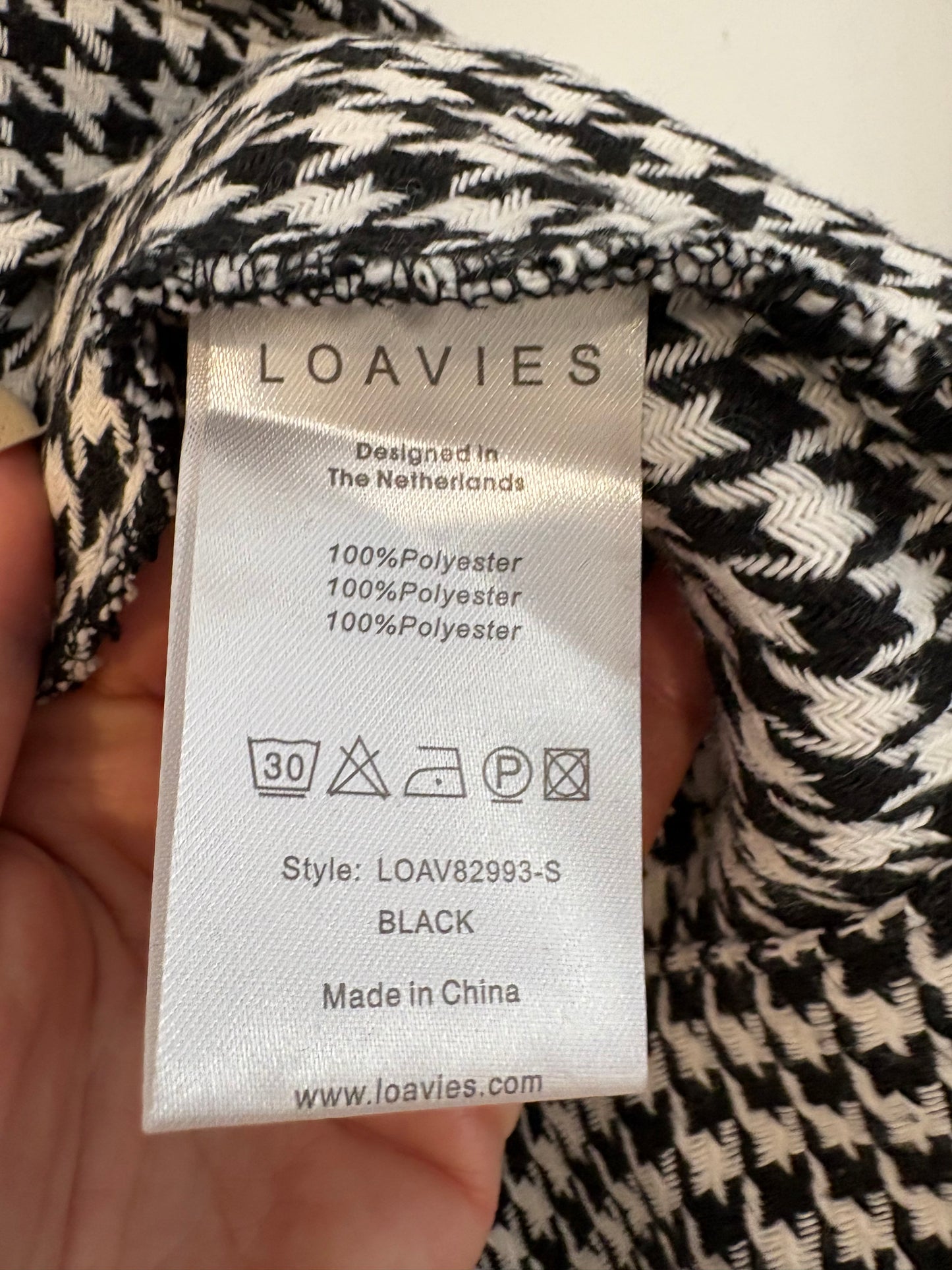 LOAVIES. Chaqueta pata de gallo abotonada