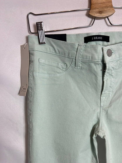 J BRAND. Denim pitillo elastico verde claro. T 27 (36)