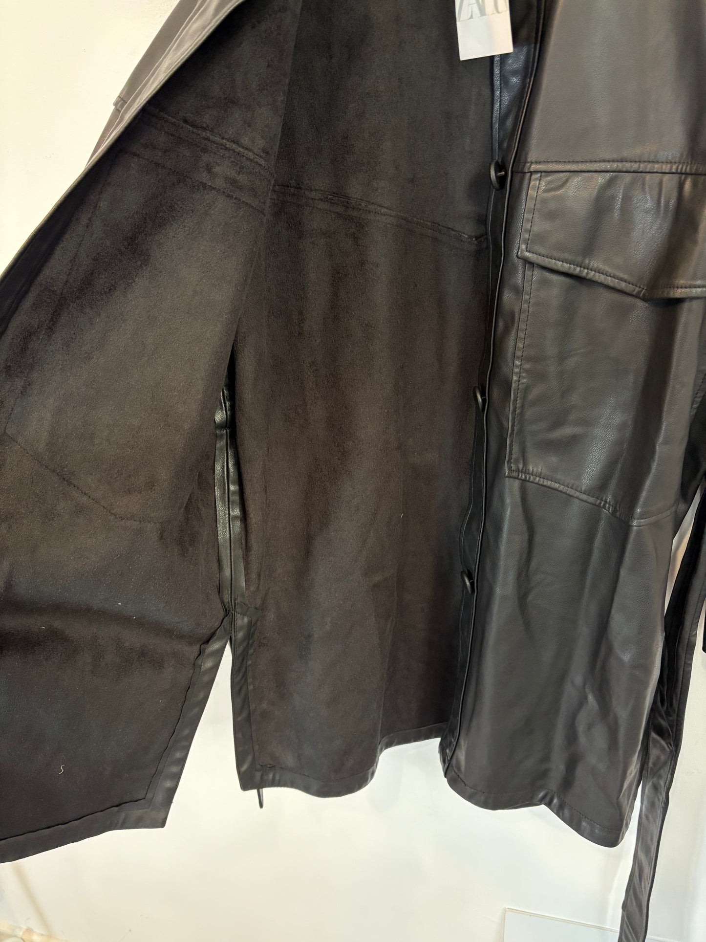 ZARA. Jacket with mottled gray wool. TS