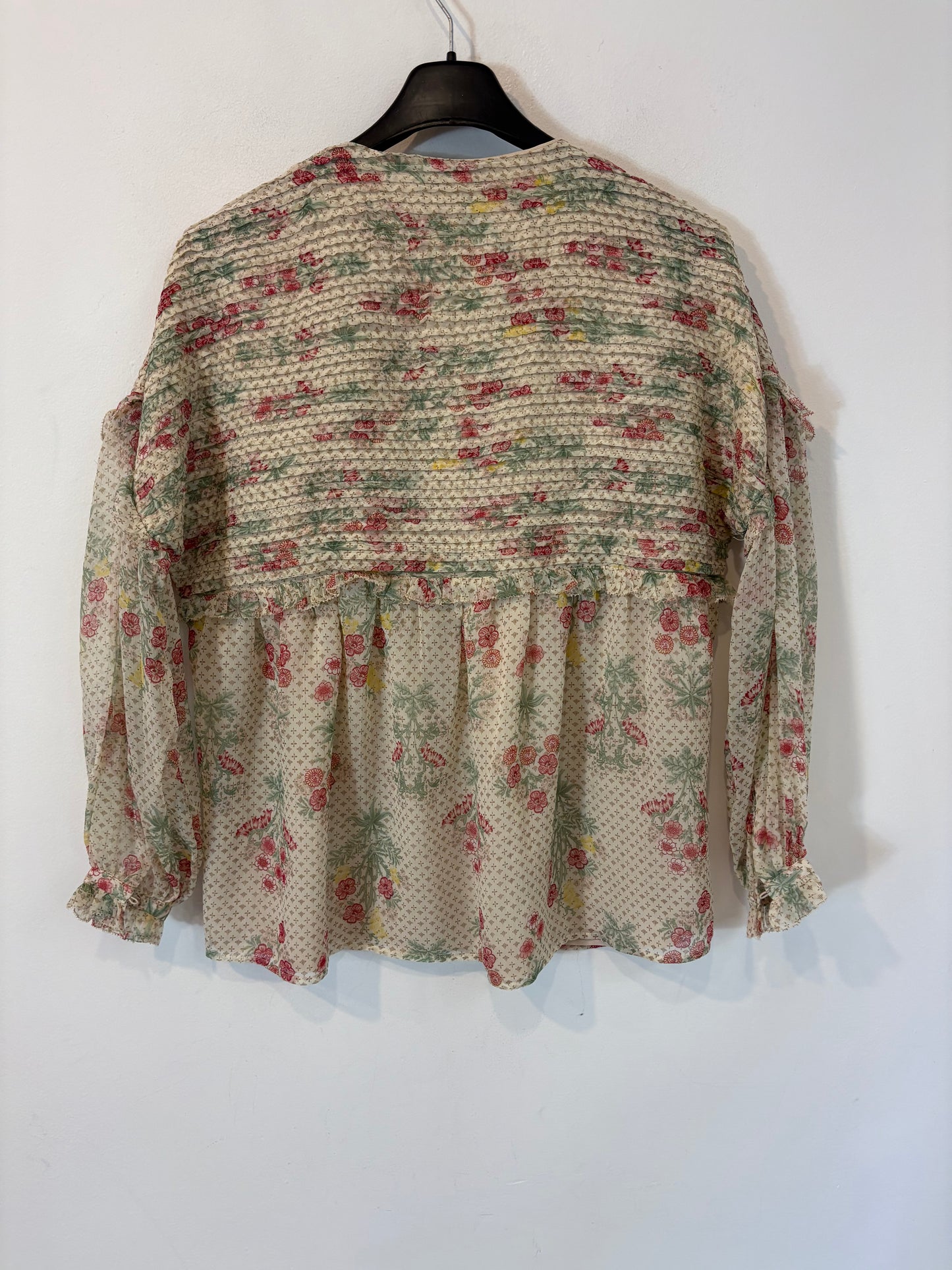 INTROPIA. Blusa gasa estampada. T XS (S/m)