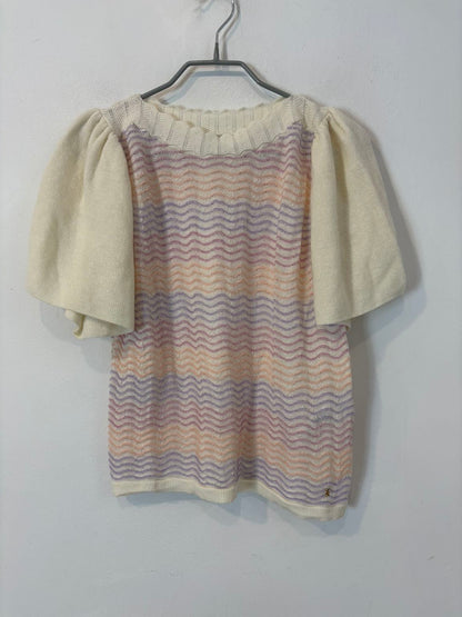 DES PETITS HAUTS. Top punto detalles colores
