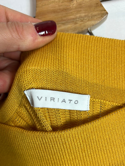 VIRIATO. Falda midi punto plisado T.s