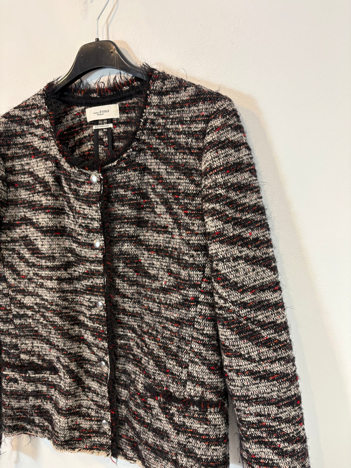 ISABEL MARANT ÉTOILE. Chaqueta jaspeada con lana