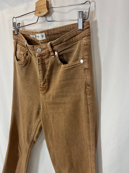 MANGO. Cropped denim worn effect tile. T 38