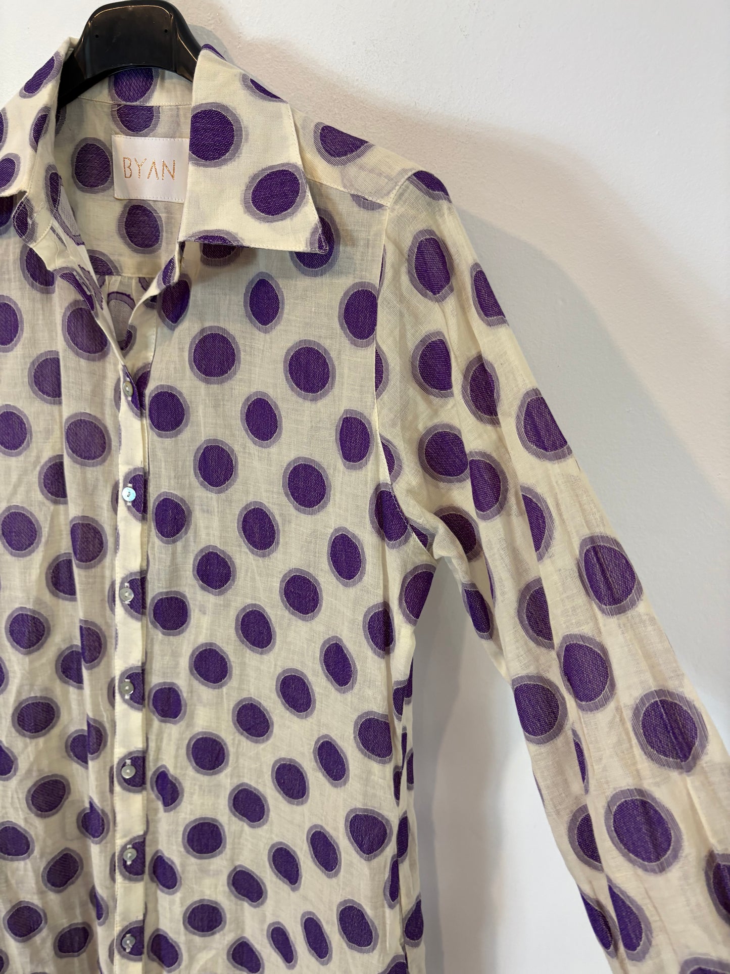 BYAN. Vestido algodón lunares T.m