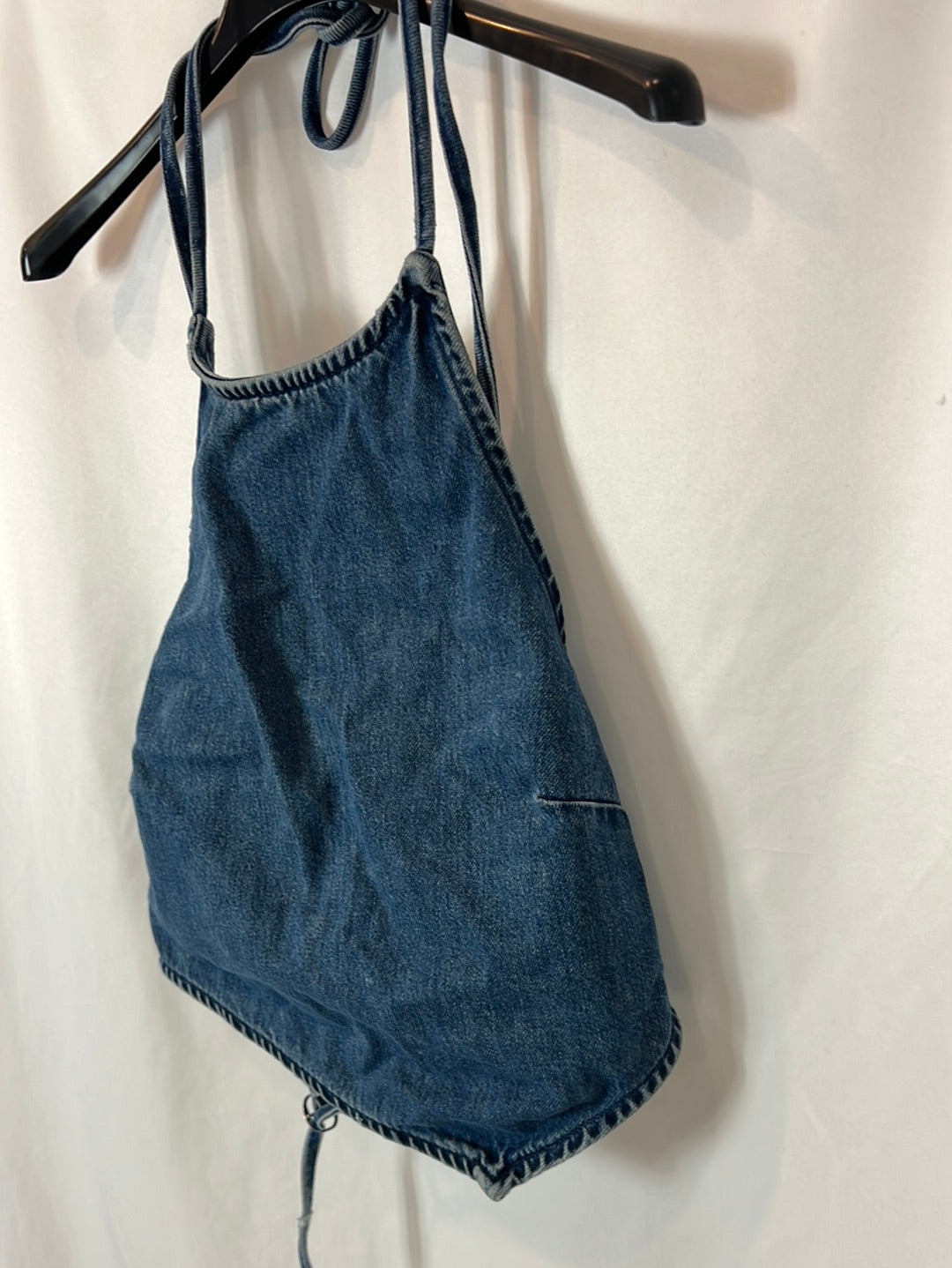 ZARA. Knotted denim top. TS