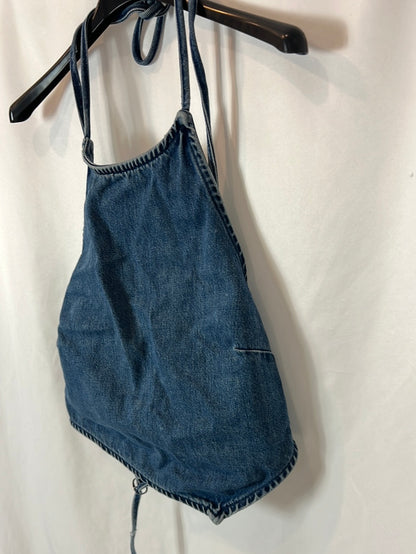 ZARA. Knotted denim top. TS