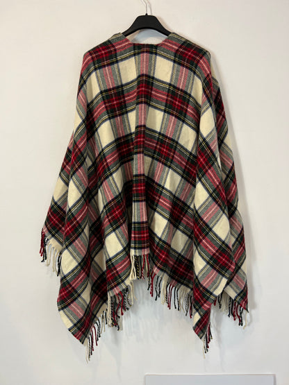 MAJE. Capa cuadros con lana