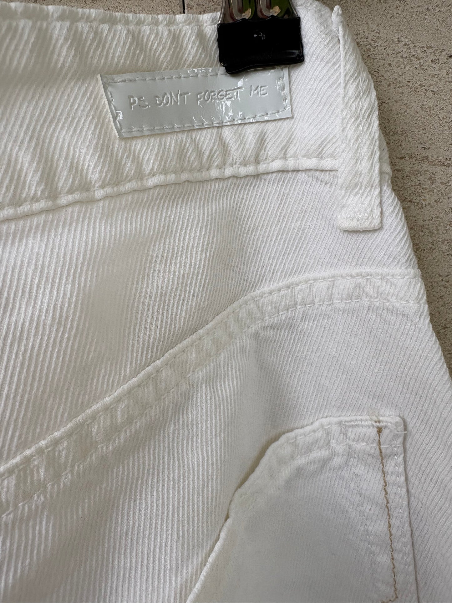 PS DONTFORGETME. Denim ligero pata ancha blanco