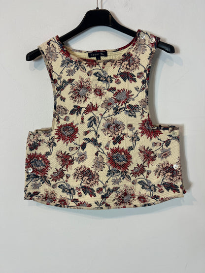 SOEUR. Top flores textura T.s