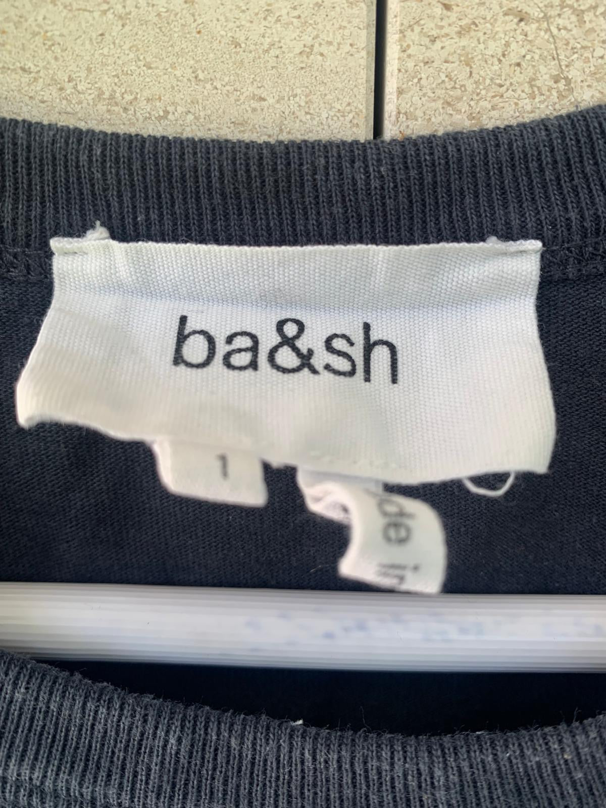 BA&SH. Camiseta azul ´take a risk´