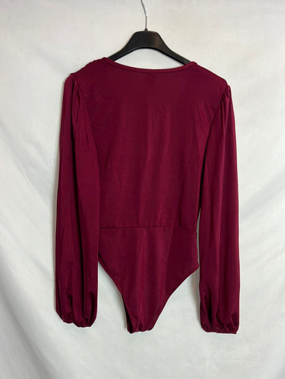 SHEIN. Body elastico brillo. T S