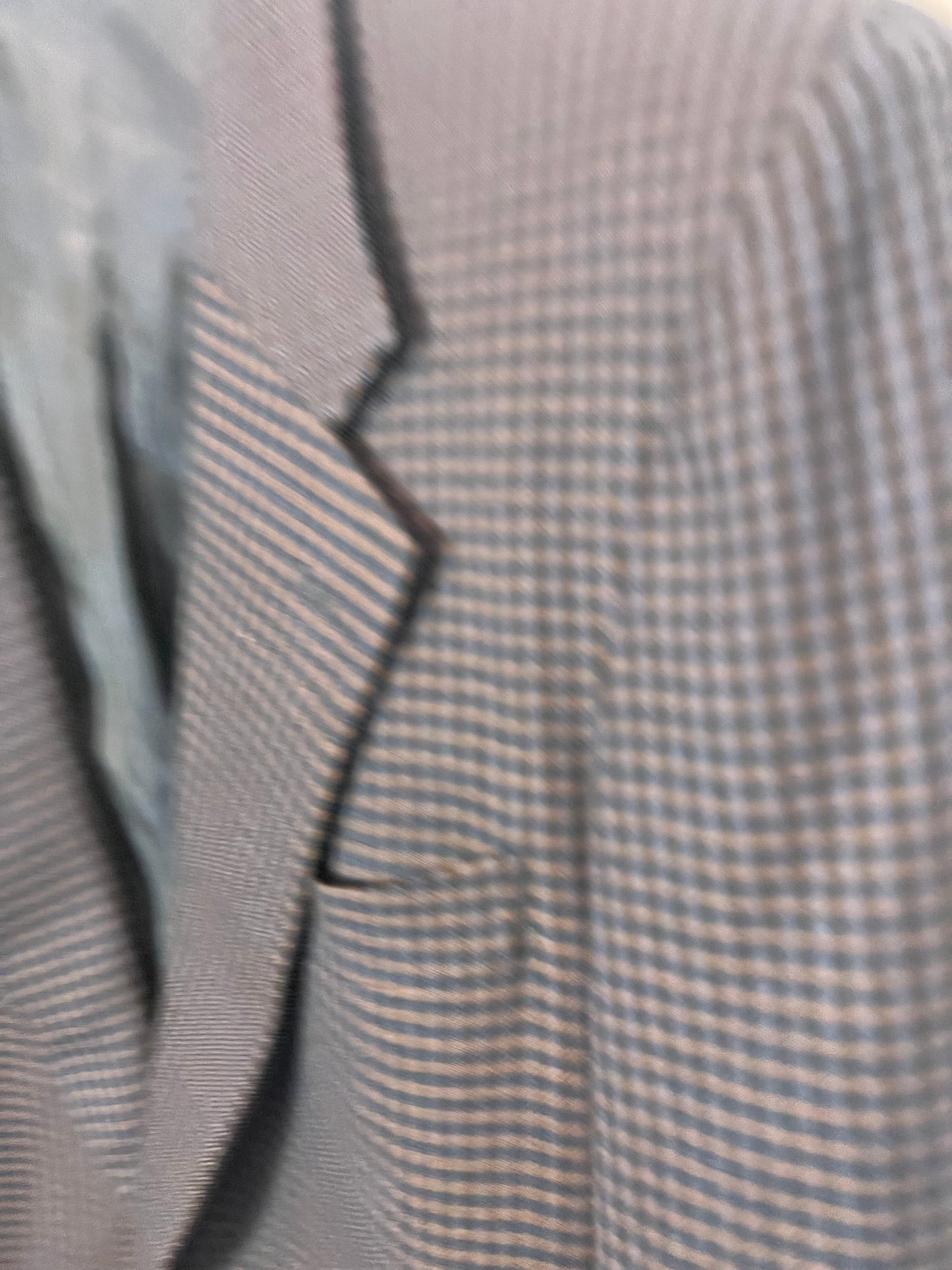 PAZ ZILERI. Checked wool jacket. Size 52