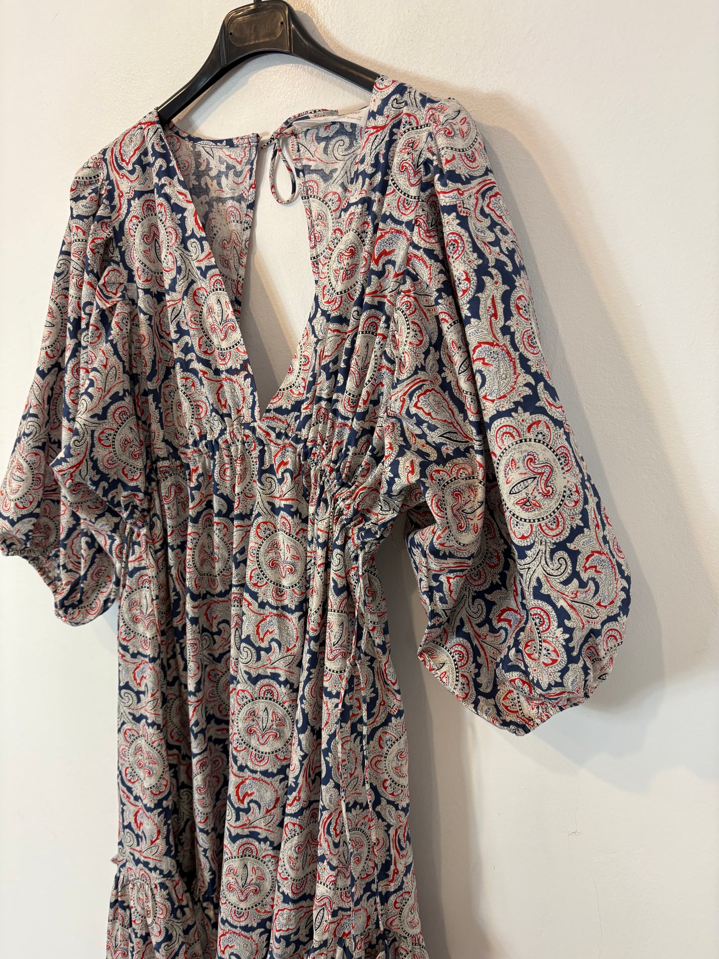 CHUFY X MANGO. Vestido largo  estampado