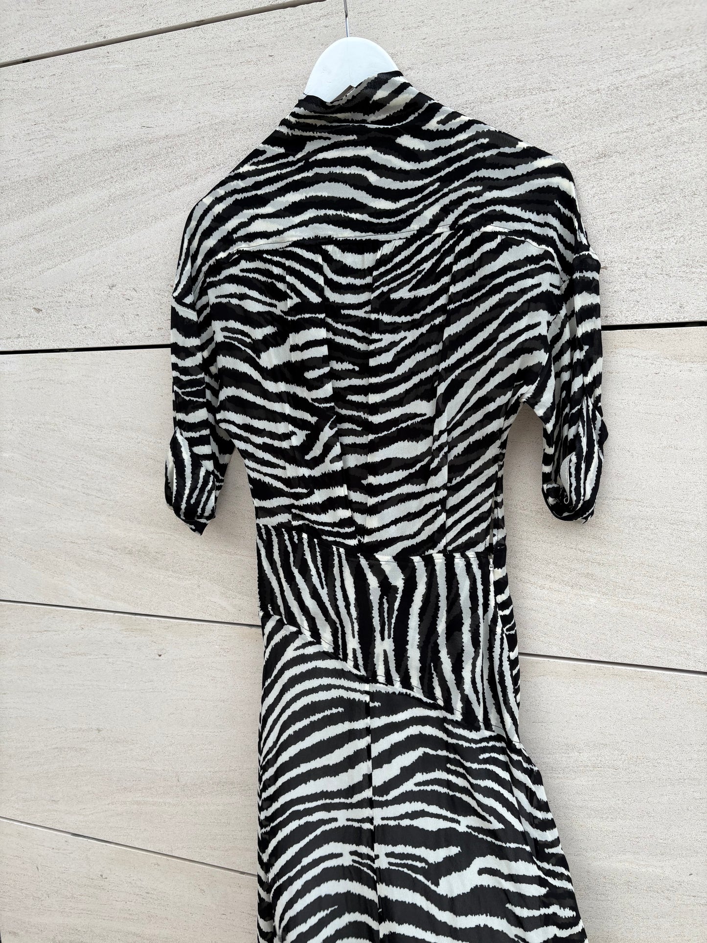 ISABEL MARANT ETOILE. Vestido fluido asimetrías bicolor