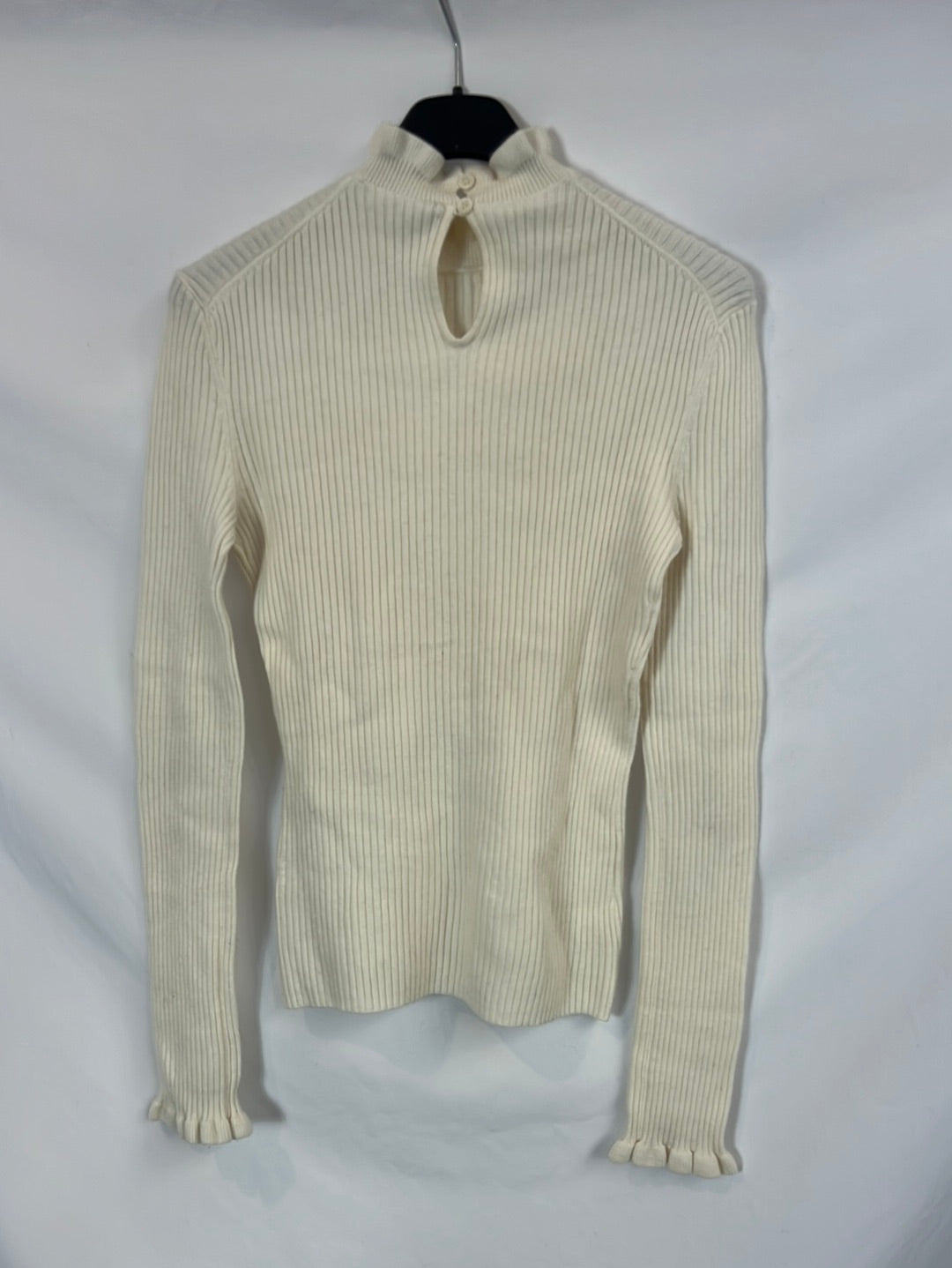 MAJE. Jersey canalé cuello perkins. T 1(S)