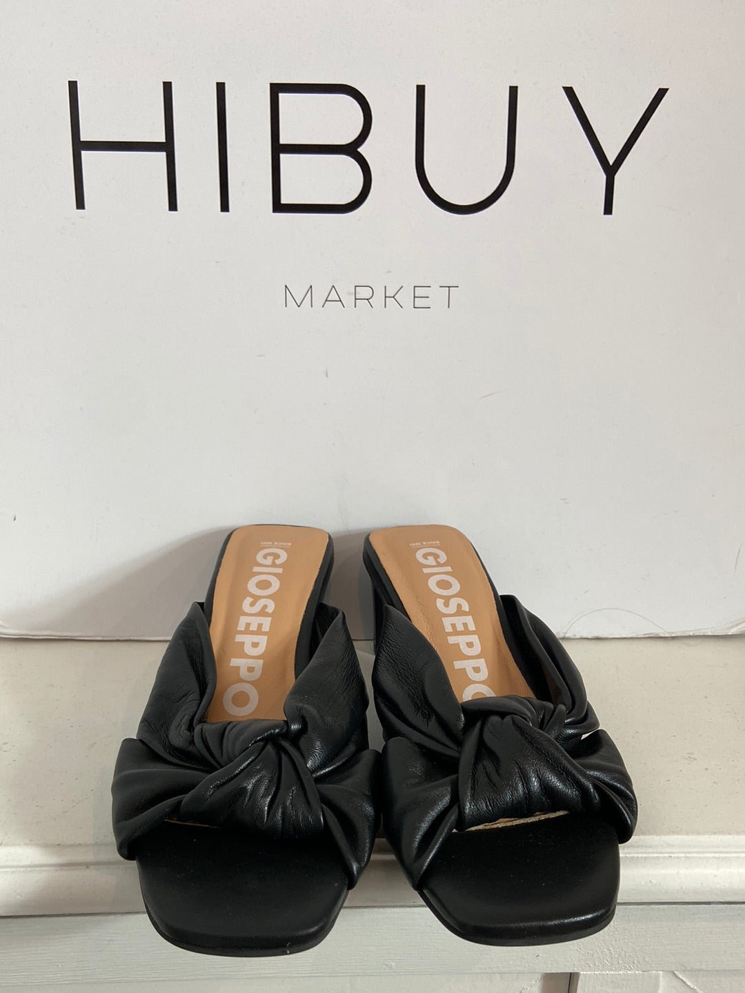 GIOSEPPO. Black heeled sandals T. 38