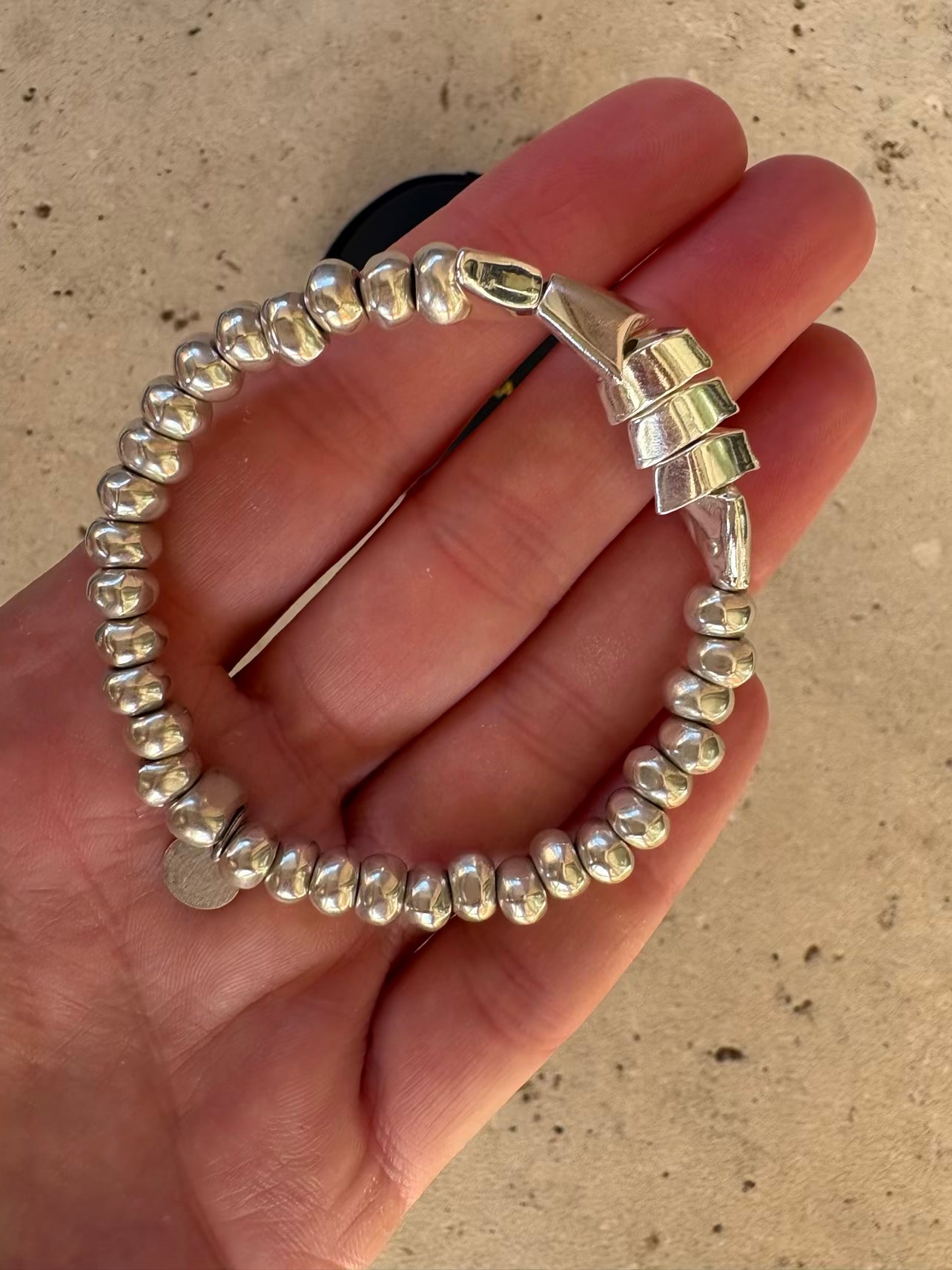 BARBA-ROSSA. Pulsera Tiny Fish con plata