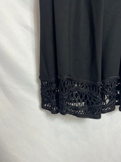 MAJE. Double-textured black dress. Size 2(M)