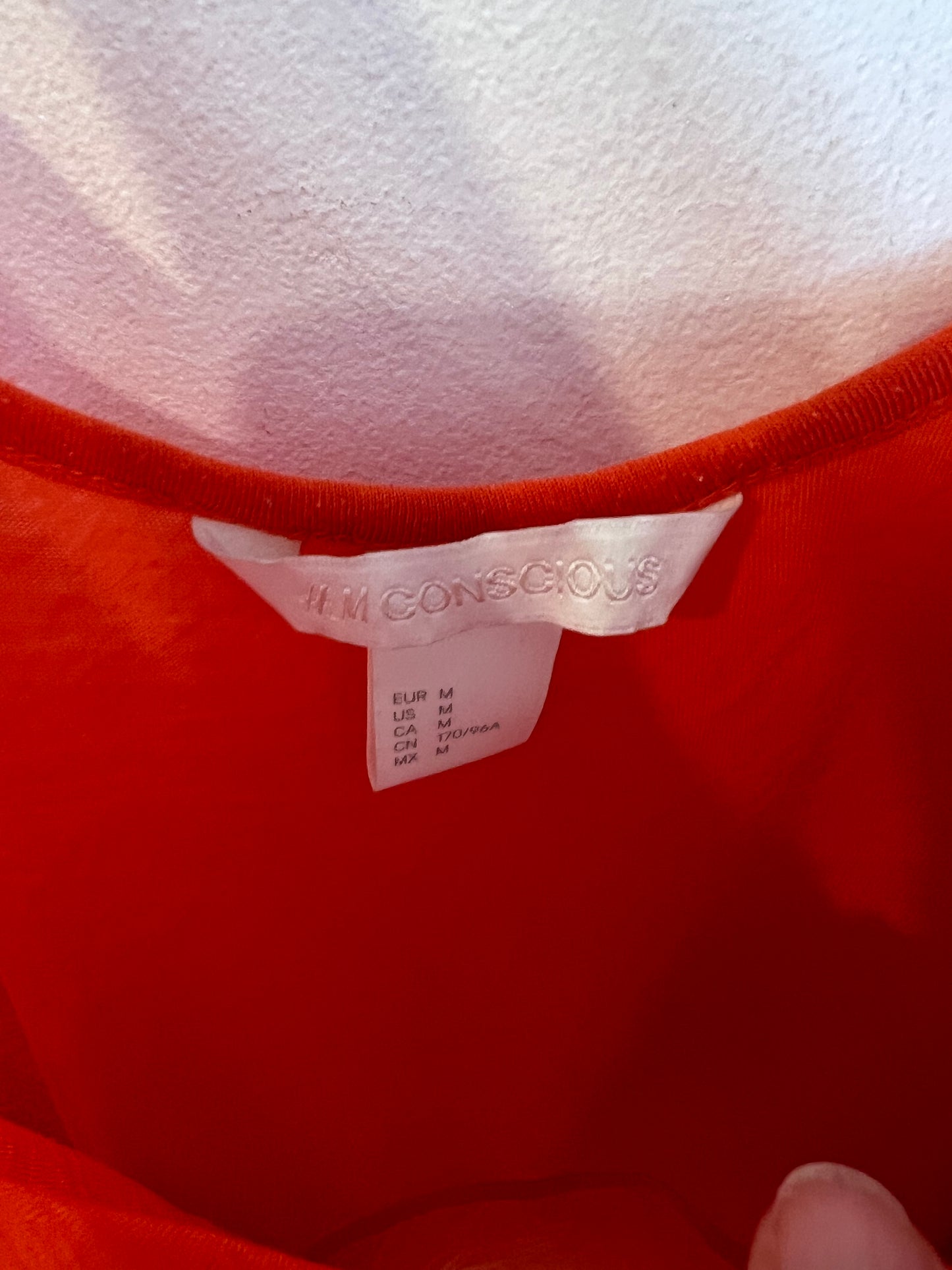 H&amp;M. Orange Flowy Top Tm